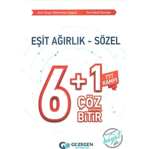 Gezegen Yayıncılık TYT Kampı Eşit Ağırlık Sözel 6+1 Çöz Bir Haftada Bitir