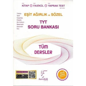 Karekök Yayıncılık TYT Tüm Dersler E.A ve Sözel Soru Bankası