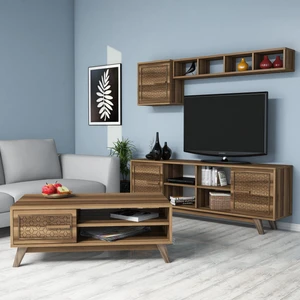 Variant Ayla Tv Ünitesi Ve Orta Sehpa Takımı - Ceviz - Ceviz