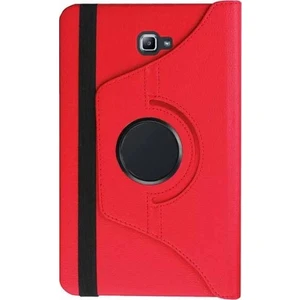 CresCent Samsung Tab A 10.5 T590 T595 T597 360 Derece Döner Kılıf Kırmızı