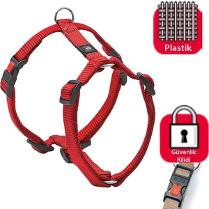Kilitli Göğüs Tasması Xl 90-120Cm Kırmızı