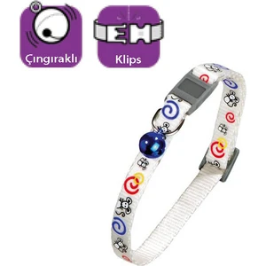 Kedi Tasması Çıng. 30Cm Beyaz