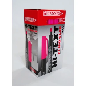Fluoclip Kalem Tipi Fosforlu Kalem Pembe 20'li