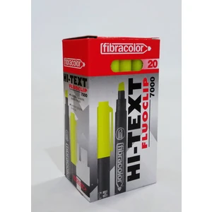 Fluoclip Kalem Tipi Fosforlu Kalem Sarı 20'li
