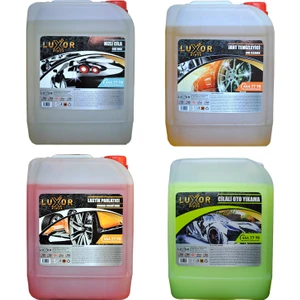 Luxor Kimya Orta Paket 4x 5 lt Oto Bakım Seti Oto Yıkama Seti 