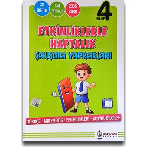 Atlıkarınca 4. Sınıf Etkinliklerle Haftalık Çalışma Yaprakları