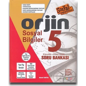 Gama Yayınları Orjin 5. Sınıf Sosyal Bilgiler Soru Bankası