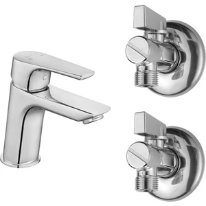 Eca Niobe Lavabo Bataryası 053+2Adet Tema Filtreli Ara Musluk