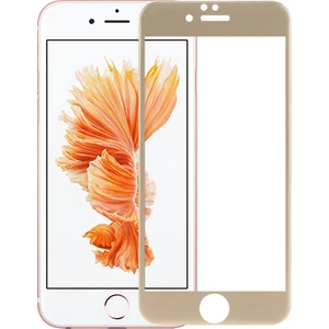 iPhone 6 Plus - 6s Plus Kavisli 4D Cam Ekran Koruyucu Gold