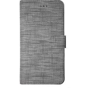 Samsung A6 (A600) Kılıf FitCase Fabric Kapaklı Cüzdanlı