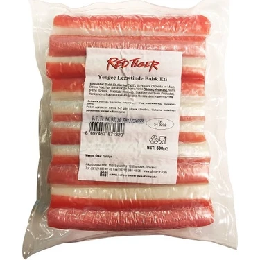 Red Tiger Yengeç Surimi Stick 500 gr Türkiye Menşeli Lezzetli Balık Eti