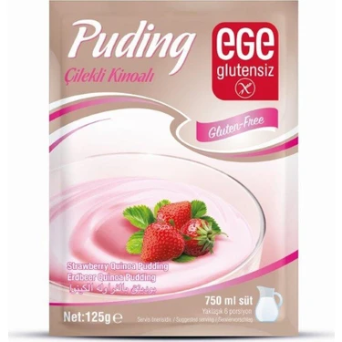 Ege Glutensiz Çilekli Kinoalı Puding 125