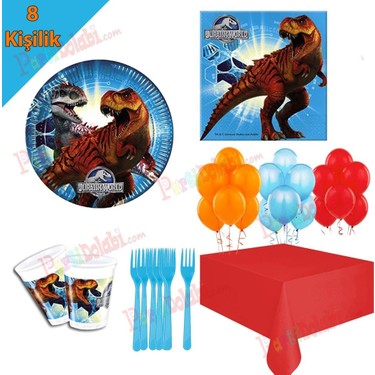 Dinozor Temali Zincir Balon Seti