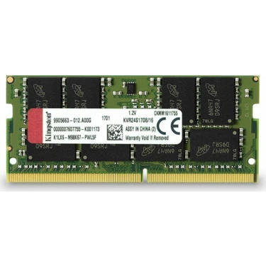 Kingston Valueram 16GB 2400Mhz DDR4 CL17 Notebook RAM