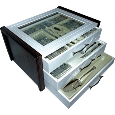 Nehir Paris Saten 89 Parca Ahsap Sandikli Catal Kasik Bicak Fiyati