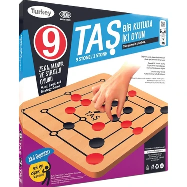 9 Taş / Akıl Oyunları - Traditional Turkish Strategy Board Game (Nine Stones Game)