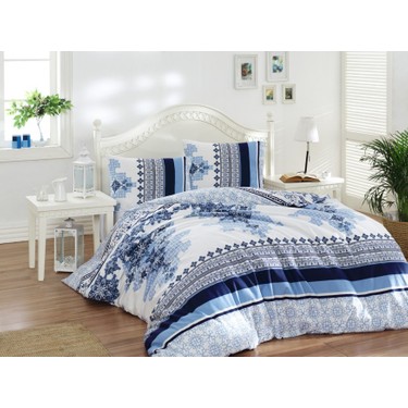 Altinbasak Ranforce Cift Kisilik Nevresim Takimi Eva Mavi Fiyati