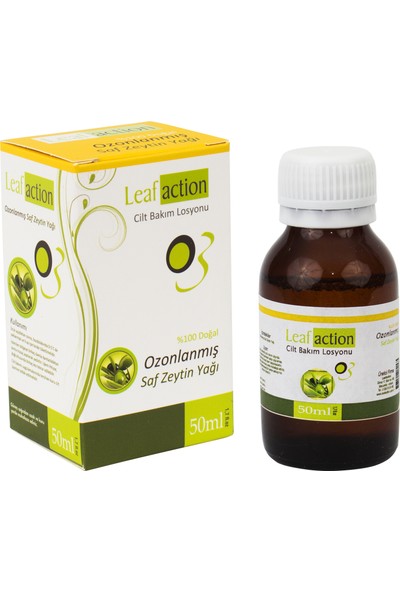 Leaf Action Ozon Yağı Ozonlanmış Zeytin Yağı 50 ml