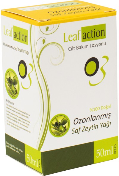 Leaf Action Ozon Yağı Ozonlanmış Zeytin Yağı 50 ml