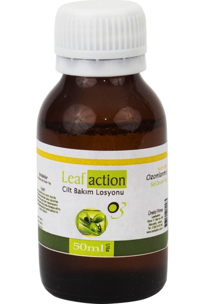 Leaf Action Ozon Yağı Ozonlanmış Zeytin Yağı 50 ml