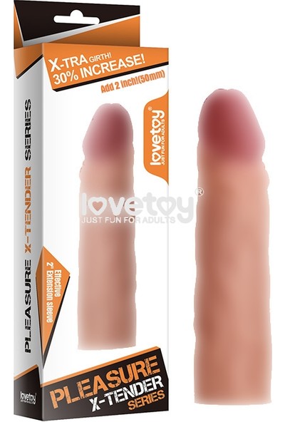 Lovetoy X-TENDER Realistik Penis Kılıfı Uzatmalı Prezervatif
