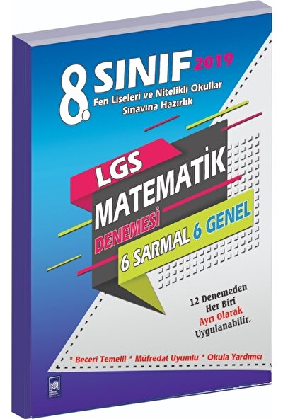 Mental Akademi Yayınları 2019 8. Sınıf Lgs 12'Li Matematik Denemeleri