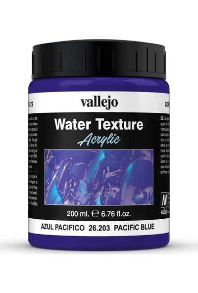 Vallejo Water Texture Pacific Blue 26.203 200 Ml