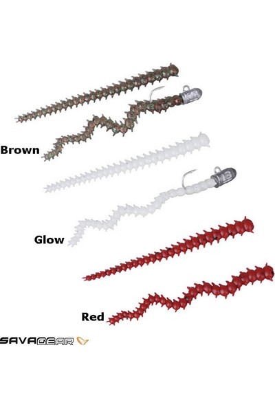 Savage Gear Lrf Ragworm Kit 18+2 Adet (Red-Brown-Glow)