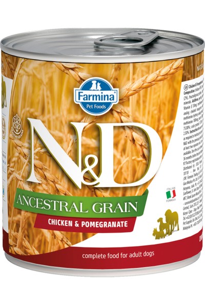 N&D Low Grain Tavuklu Narlı Yetişkin Köpek Konservesi 285 Gr
