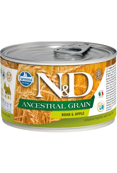 N&D Low Grain Yaban Domuzu,Elma Yetişkin Köpek Konservesi 140 gr