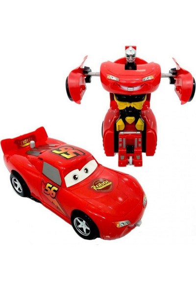 Can Oyuncak Robota Dönüşen Çek Bırak Araba