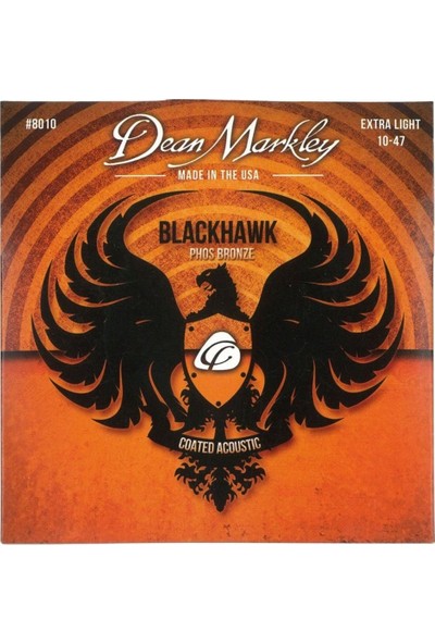 Dean Markley Blackhawk 8010 Kaplamalı Extra Light Akustik Gitar