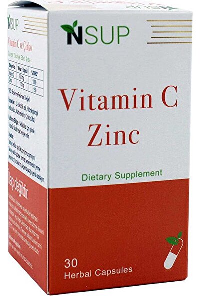 Nsup Vitamin C 800 Mg & Çinko 15 Mg - 30 Vegeteryan Kapsül