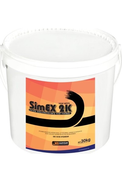 Standart Simex 2K Bitüm Esaslı, Çift Komponentli 30Kg