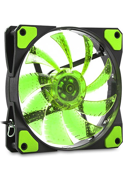 Evercool CS1230G 120x120x25 mm Yeşil Işıklı Kasa Fanı