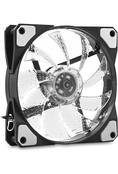 Evercool CS1230W 120x120x25 mm Beyaz Işıklı Kasa Fanı