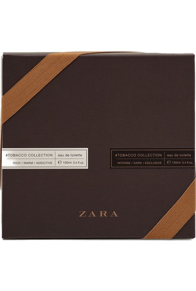 Zara Tobacco Intense Dark Exclusive EDT 100 ml + Rich Warm Addictive 100 ml Erkek Parfüm Seti