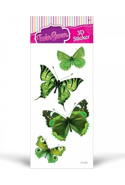 Artikel Yeşil Kelebekler 14 x 28 Cm Sticker