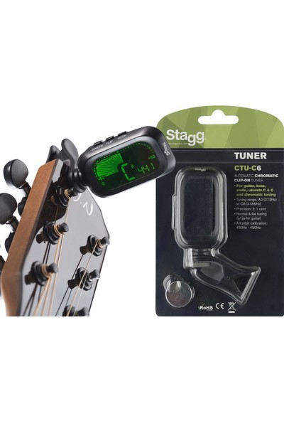 Stagg Ctu-C6 Clip Tuner Akort Aleti