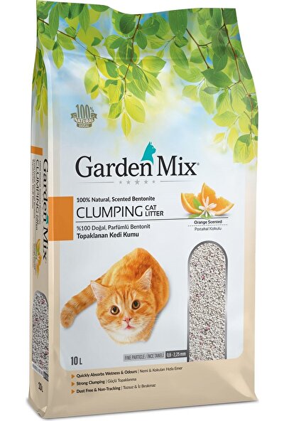 Gardenmix Portakallı Bentonit Topaklanan Kedi Kumu 10 Lt