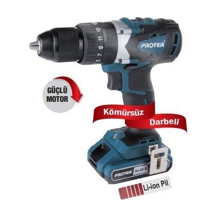 Pst 720 Bl Kömürsüz Darbeli Şarjlı Matkap 20 V 2.0 Ah