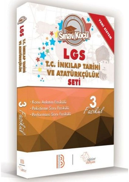 LGS 8.Sınıf Sınav Koçu Tc.İnkılap Tarihi Ve Atatürkçülük Seti 3 Fasikül