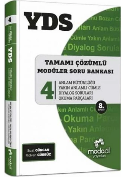 YDS Tamamı Çözümlü Soru Bankası Serisi 4