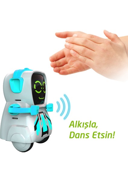 Pokibot Robot Turkuaz İnteraktif Oyun Arkadaşı Çocuklar İçin Eğlenceli Hediye fiyatları