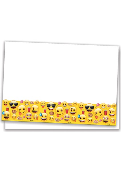 Plastik Masa Örtüsü Emoji Dünyası 120 x 180cm