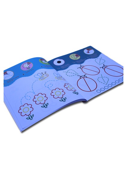 Çiz, Boya, Yapıştır Seti - 4 Kitap