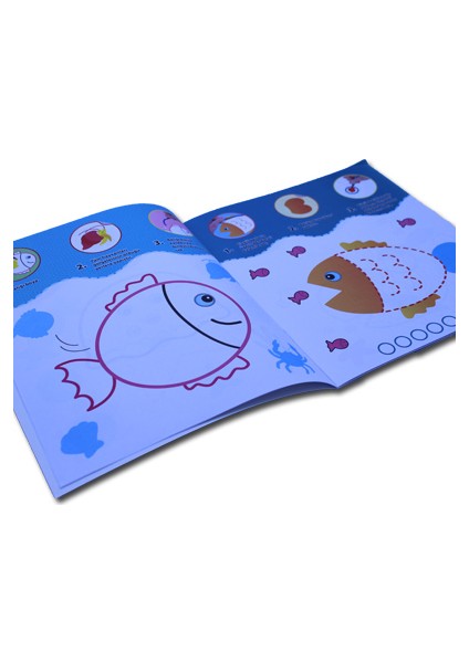 Çiz, Boya, Yapıştır Seti - 4 Kitap