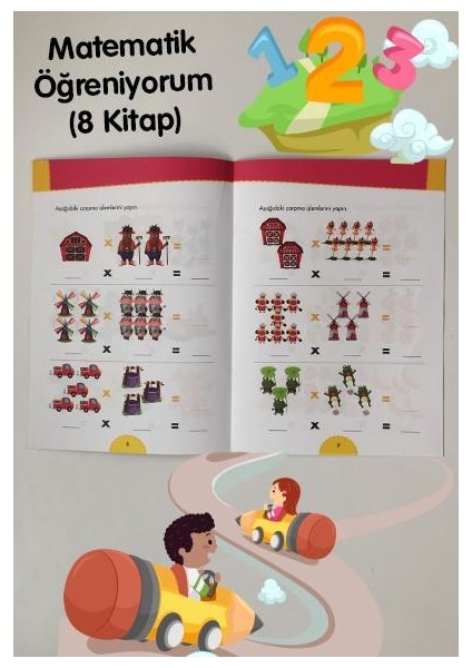 Matematik Öğreniyorum - 8 Kitap 192 Sayfa modelleri