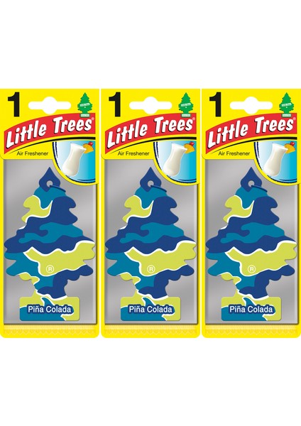Little Trees Kağıt Koku Pina Colada 3'lü Paket