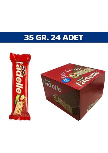 Çikolatalı Gofret 35 gr x 24'lü fiyatları